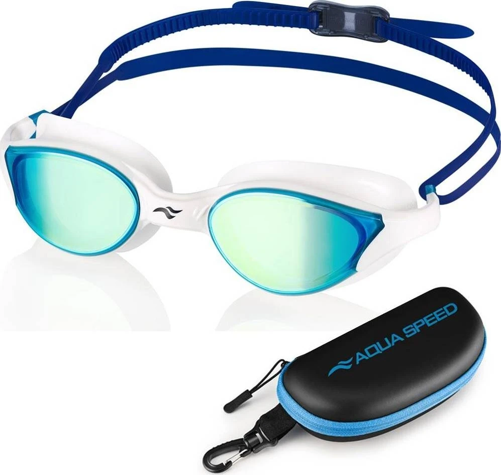 Aqua Speed Plaukimo akiniai VORTEX MIRROR kietame dėkle