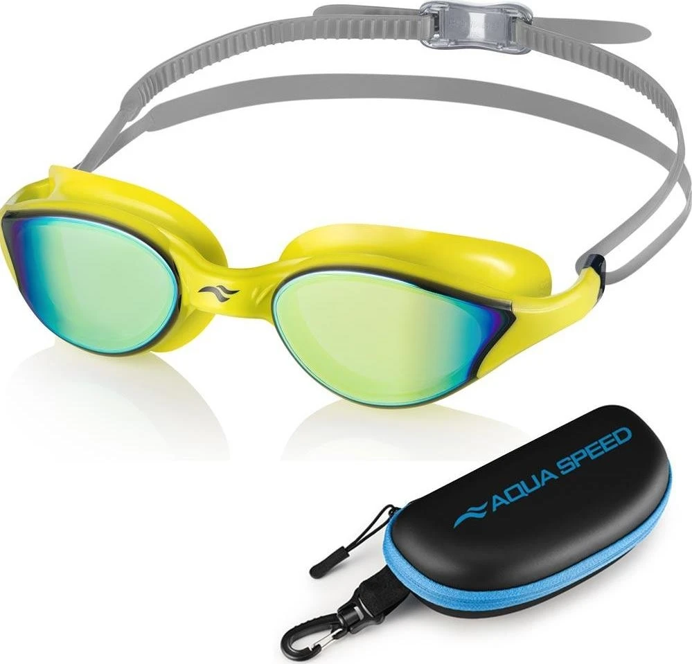 Aqua Speed Plaukimo akiniai VORTEX MIRROR kietame dėkle