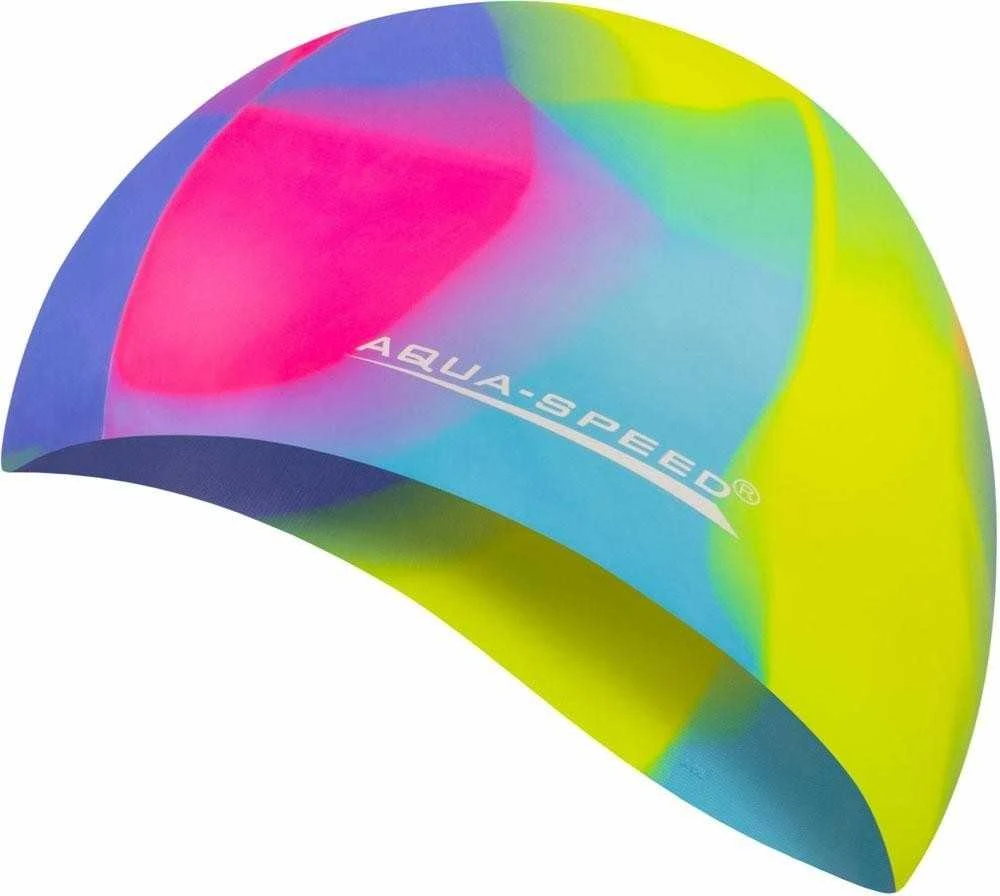 Plaukimo kepuraitė Aqua-Speed Bunt tęczowy kol. 44