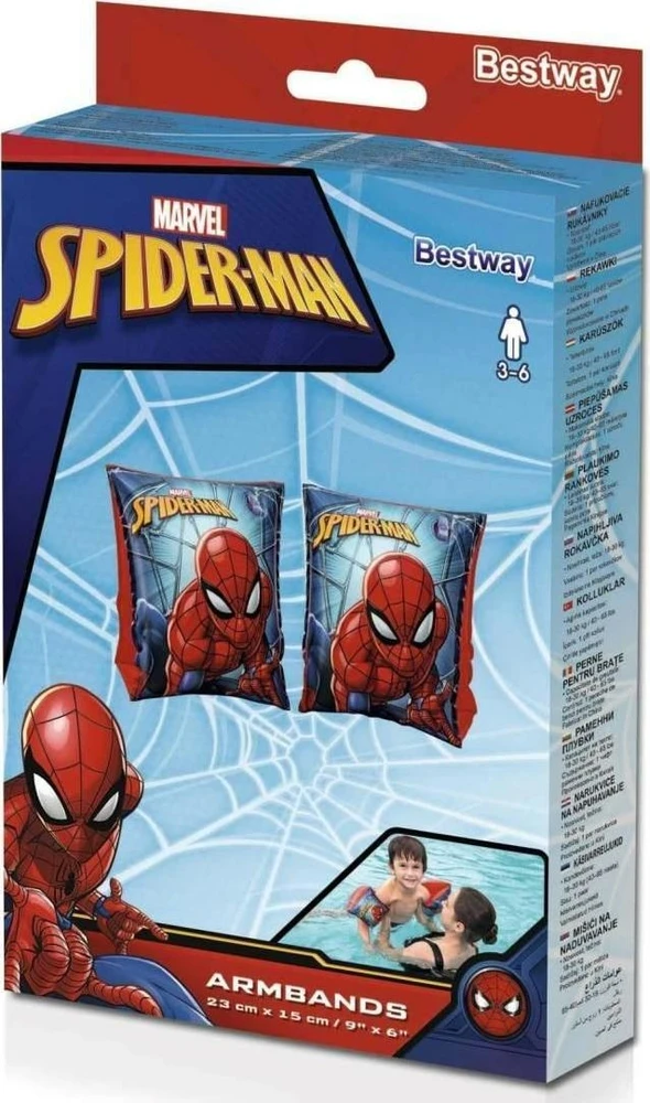 BESTWAY plaukimo rankovės Spiderman 23x15cm, 98001
