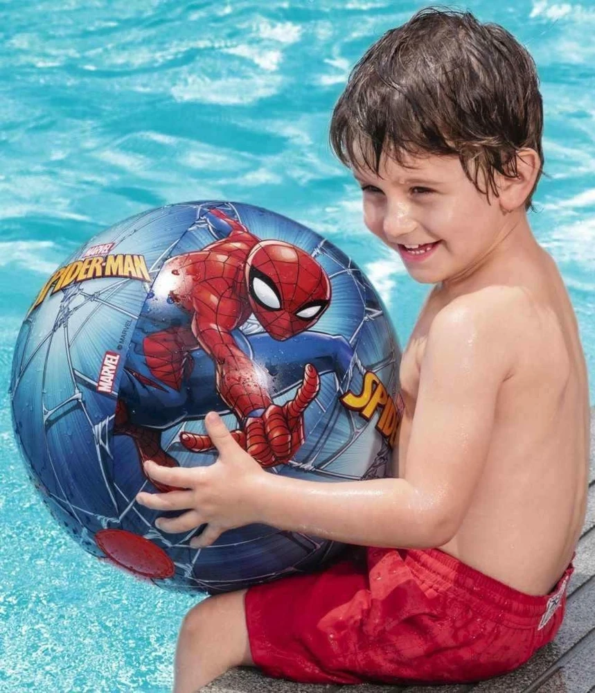 Bestway Pripučiamas paplūdimio rutulys 51 cm Spiderman