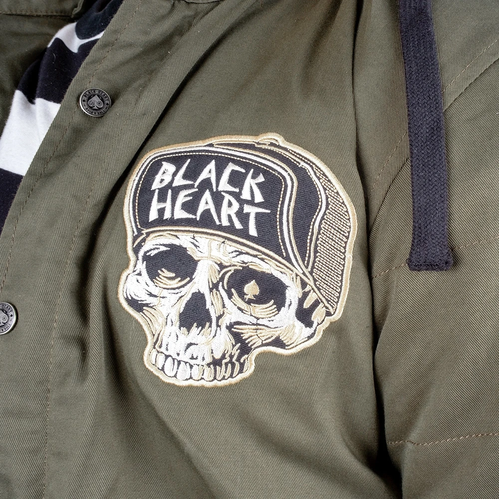 Vyriška aramido pluoštu sutvirtinta striukė W-TEC Juodas Heart Hat Skull