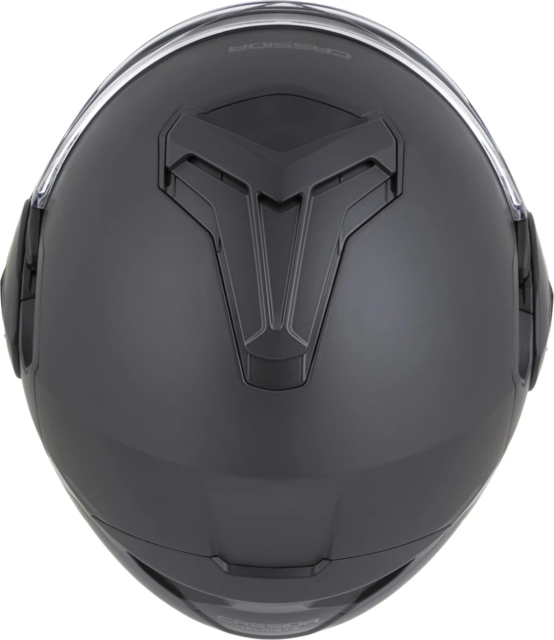 Atverčiamas motociklininko šalmas Cassida MultiFlip Solid BlackOut P/J