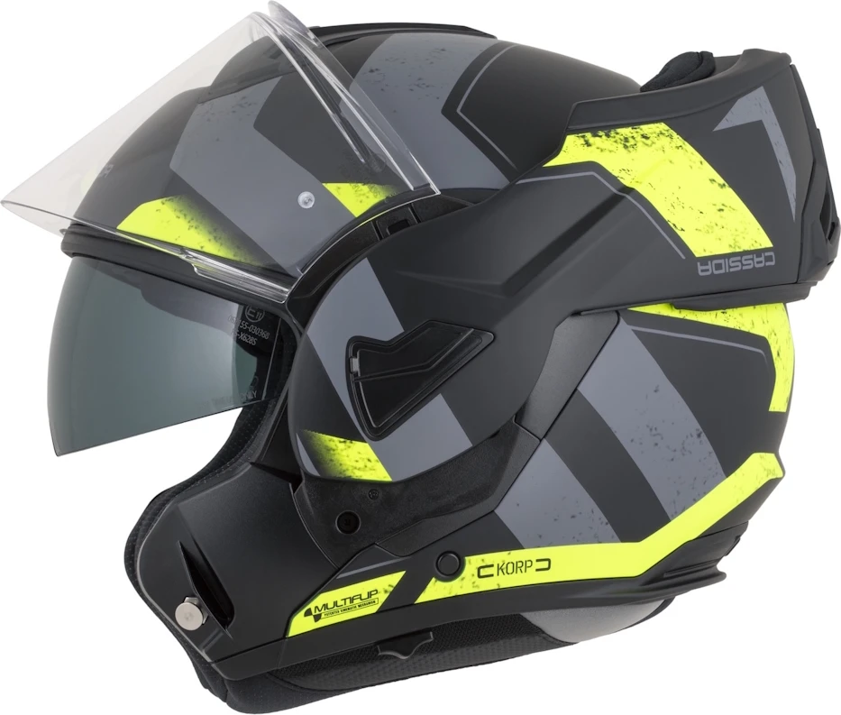 Atverčiamas motociklo šalmas Cassida MultiFlip Korp P/J