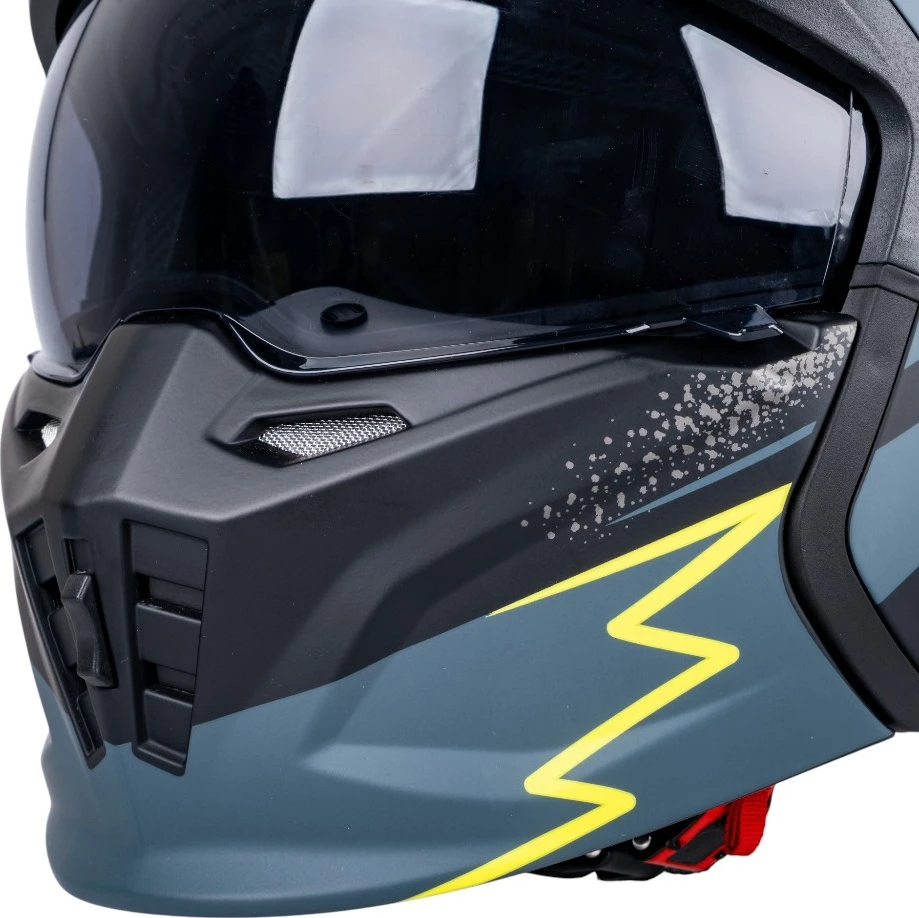 Atverčiamas motociklo šalmas W-TEC Badalone Graphic