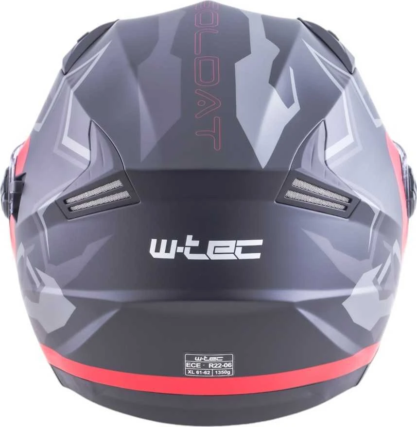 Atviro tipo šalmas W-TEC Barcela Vermella