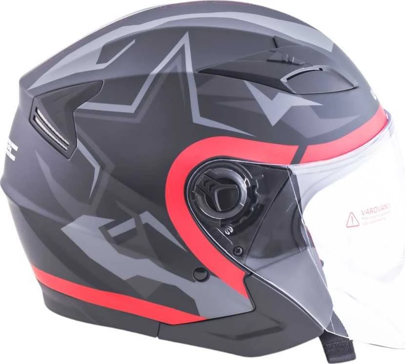 Atviro tipo šalmas W-TEC Barcela Vermella