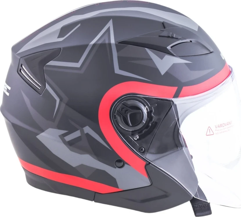 Atviro tipo šalmas W-TEC Barcela Vermella