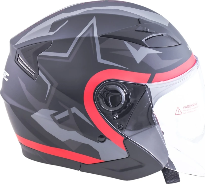 Atviro tipo šalmas W-TEC Barcela Vermella