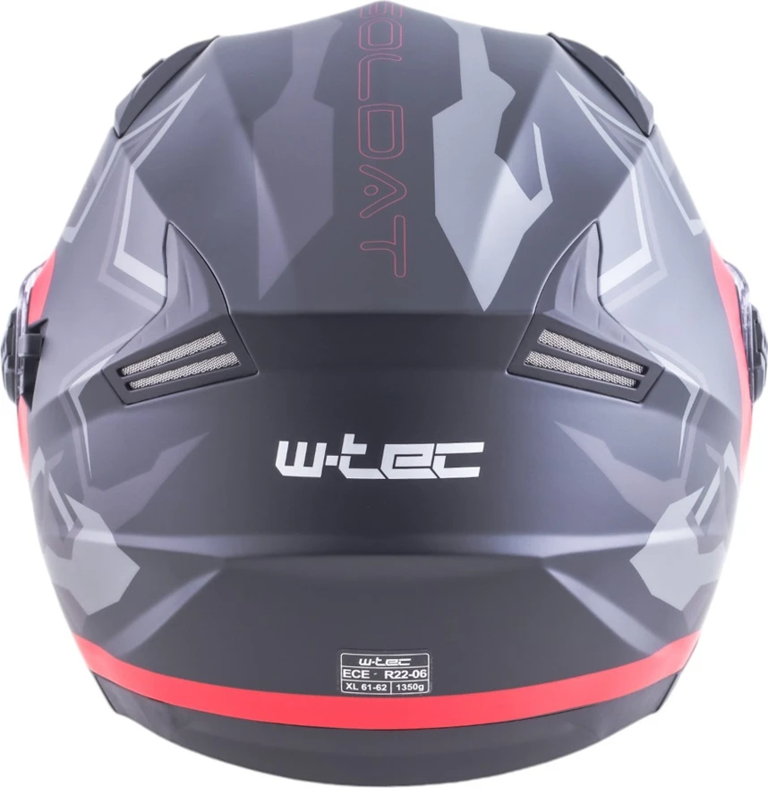 Atviro tipo šalmas W-TEC Barcela Vermella