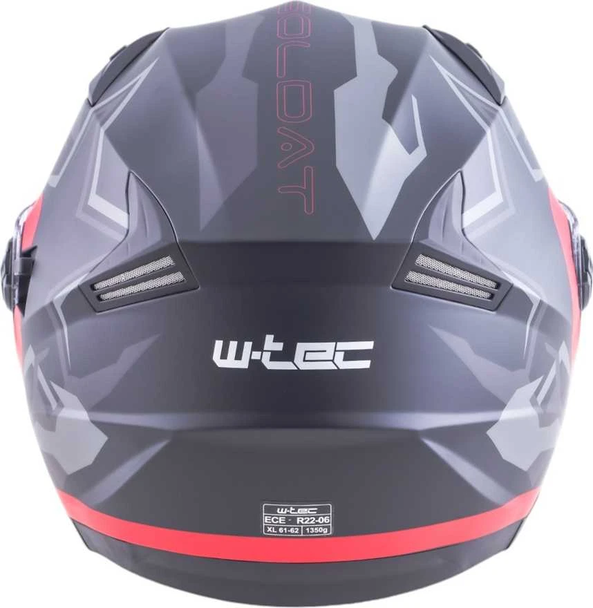 Atviro tipo šalmas W-TEC Barcela Vermella