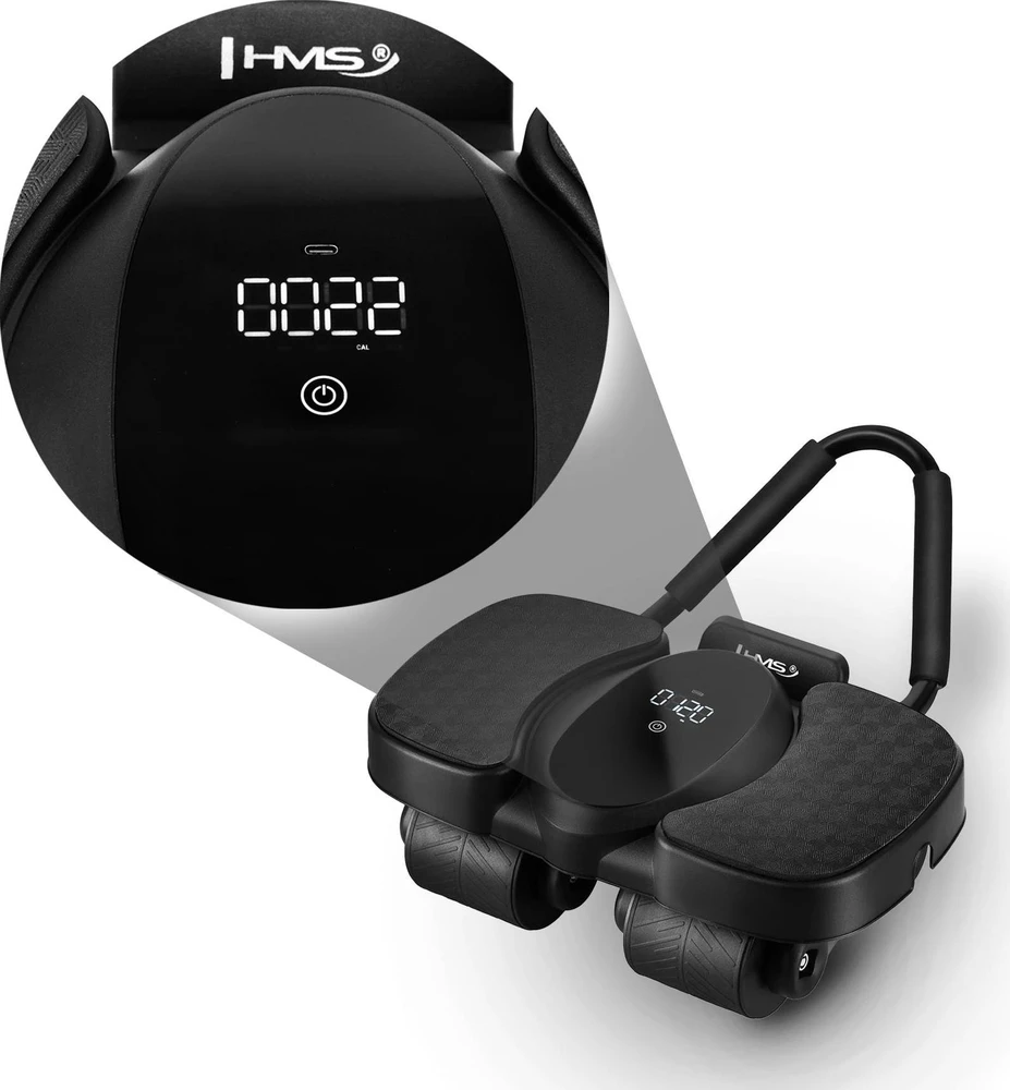 Automatinis pilvo raumenų pratimų ratas su ekranu KA40 HMS