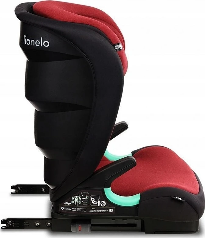 Automobilinė kėdutė Lionelo Neal Raudona Burgundy, 15-36kg