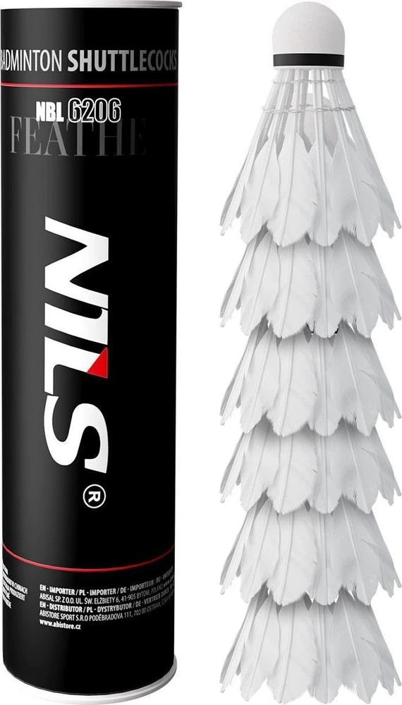 Nils Extreme Badmintono plunksniukai Nils NBL6206, 6 vnt.