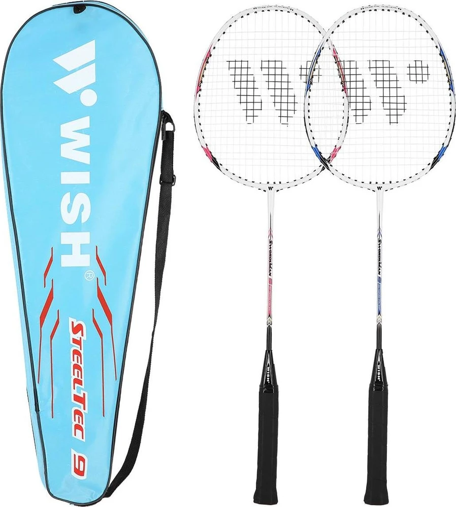 Badmintono rakečių rinkinys Wish Steeltec 9K