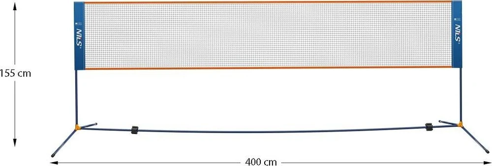 Badmintono tinklas Nils NN400, 400 cm, visiškas dengimas