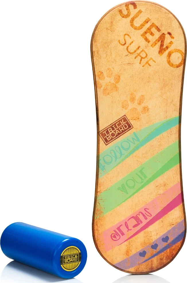 Balansinė lenta Trickboard Classic Sueno Surf su mėlynu volu