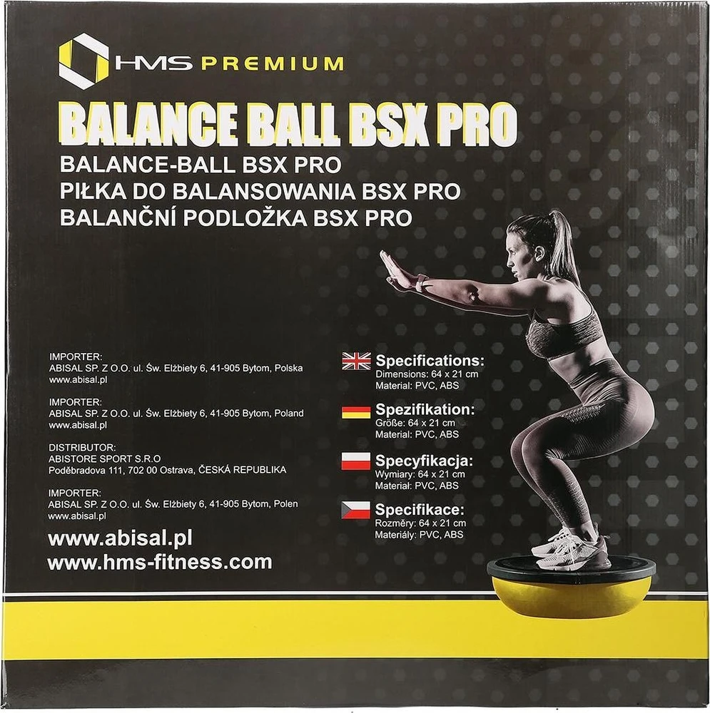 Balansinis kamuolys HMS Premium BSX Pro juodas