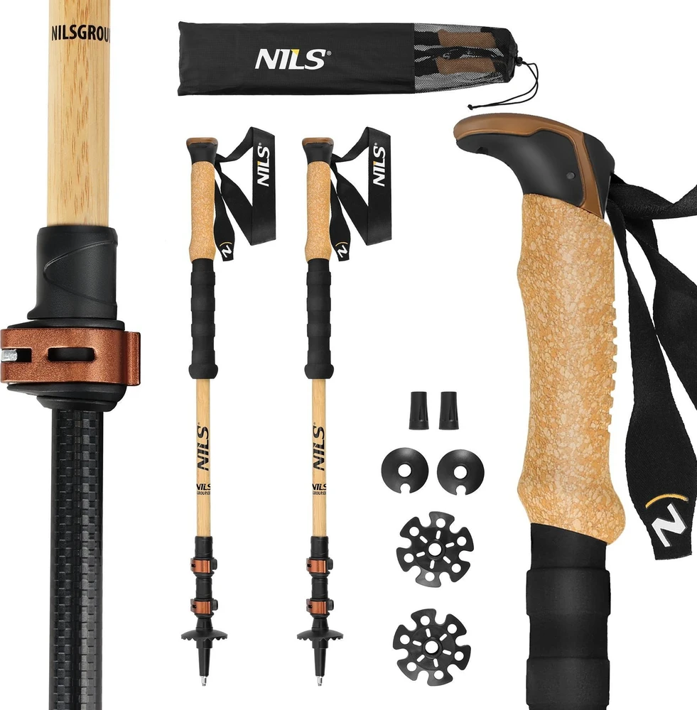 Nils Extreme Bambukinės žygio lazdos TK8606 NILS