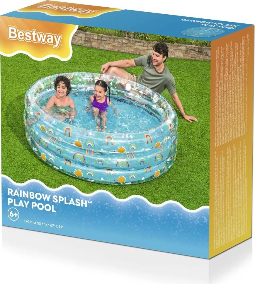 Pripučiamas vaikiškas baseinas Bestway, permatomas