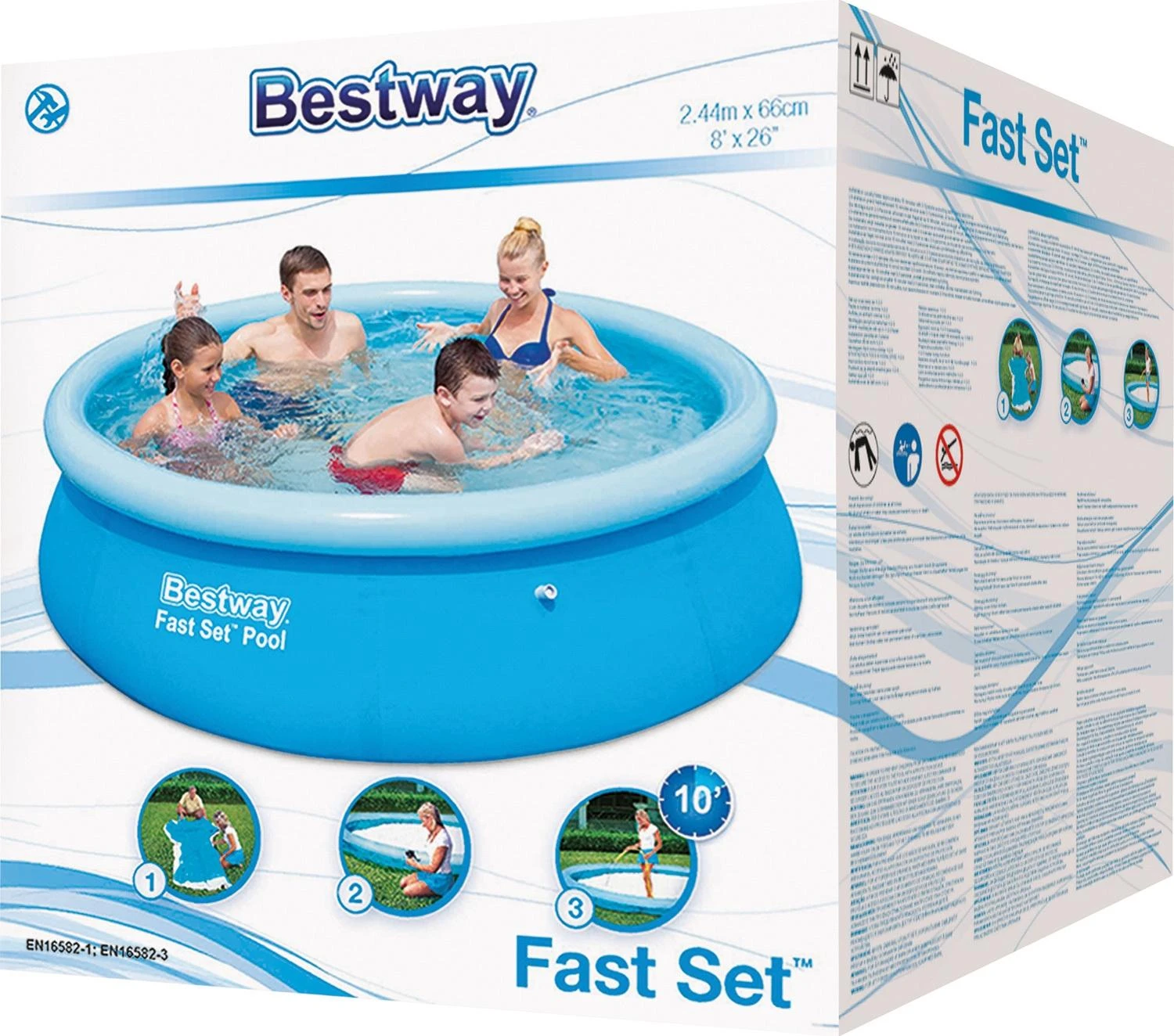 Baseinas Bestway Fast Set, 244x66cm