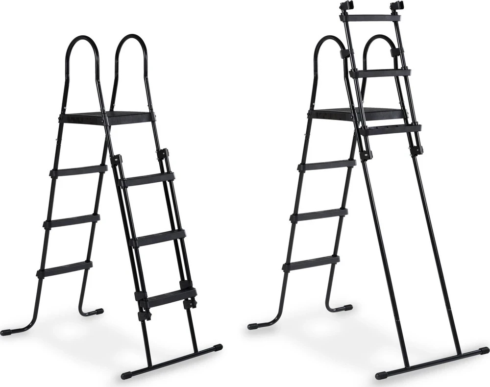 EXIT akmens imitacijos baseinas ø450x122 cm su filtro siurbliu – pilkas
