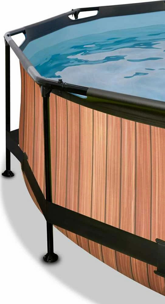 Karkasinis baseinas su stogeliu ir filtru Exit Wood 300x76cm