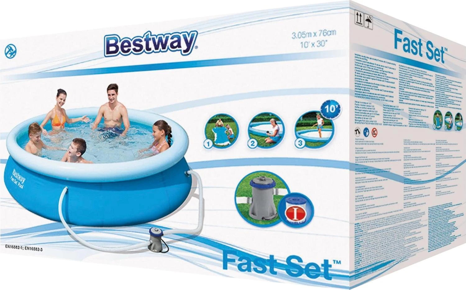 Baseinas su filtro pompa Bestway Fast Set