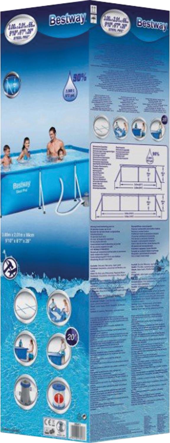Baseinas su filtro pompa Bestway Steel Pro