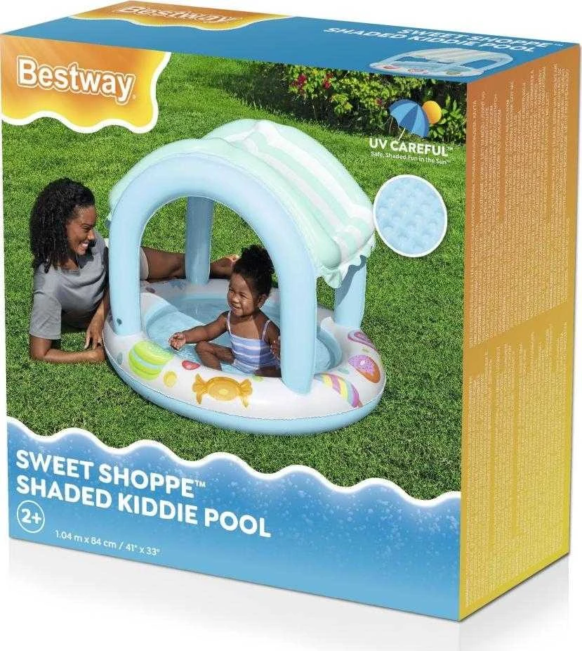 Pripučiamas vaikiškas baseinas Bestway su stogeliu, 104 × 84 cm