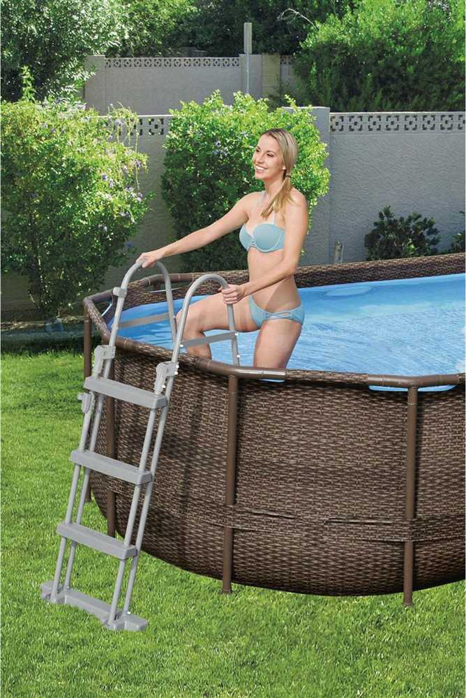 Bestway Flowclear Baseino kopetėlės, 107cm, 4 laipteliai