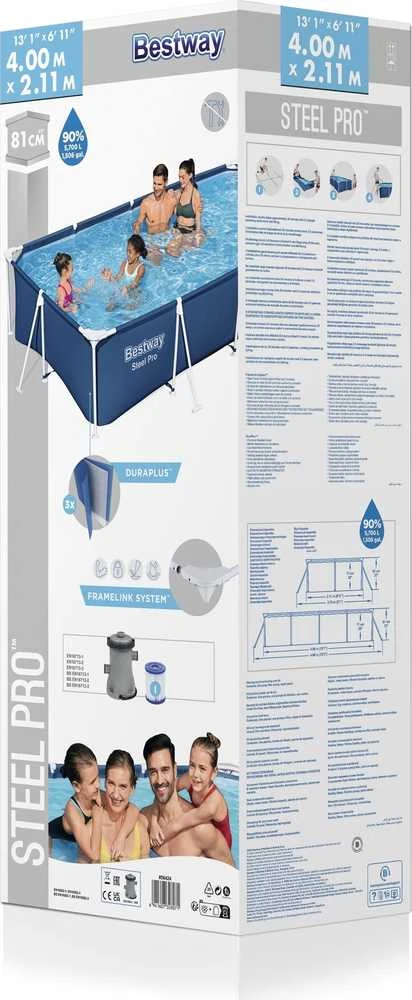 Baseino stovas 400x211x81cm Šeima 3 in 1 BESTWAY