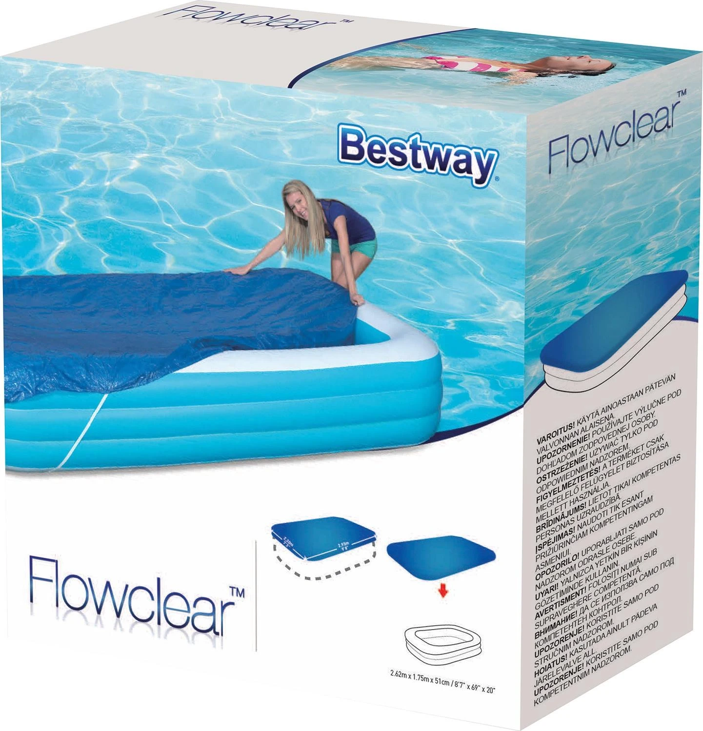 Baseino uždanga Bestway Flowclear, 262cm
