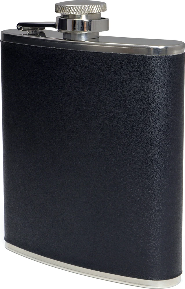 BasicNature Hip flask 'Leather'