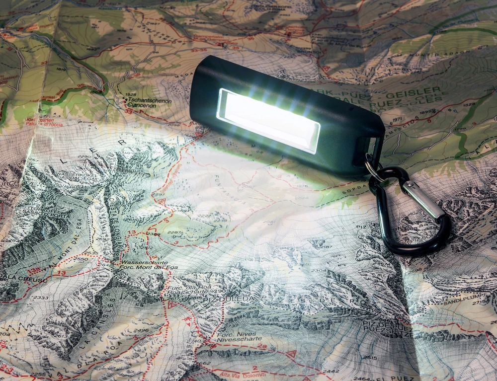 BasicNature LED raktų pakabukas „USB"