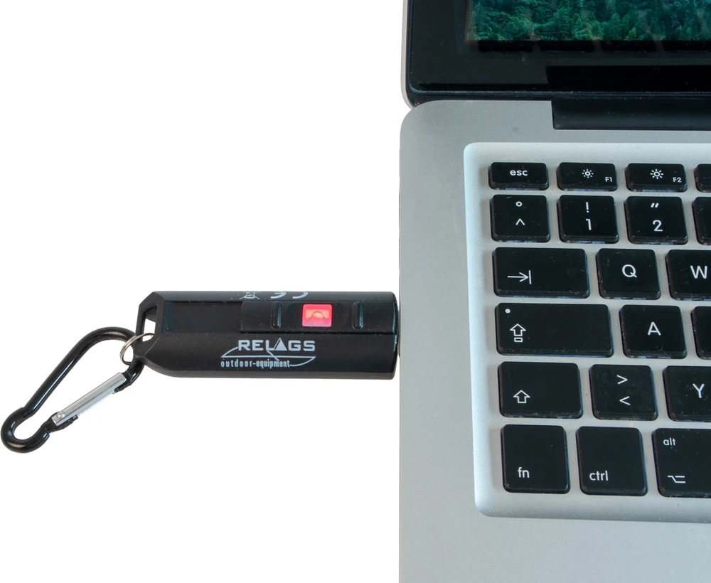 BasicNature LED raktų pakabukas „USB"