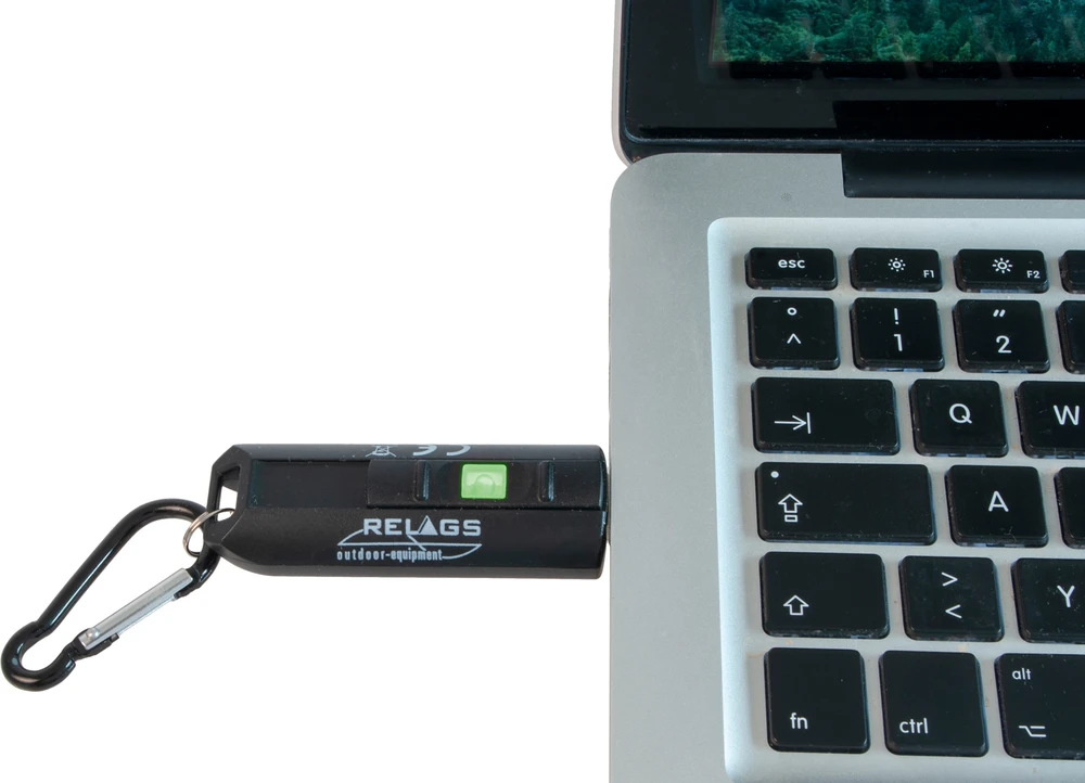 BasicNature LED raktų pakabukas „USB"
