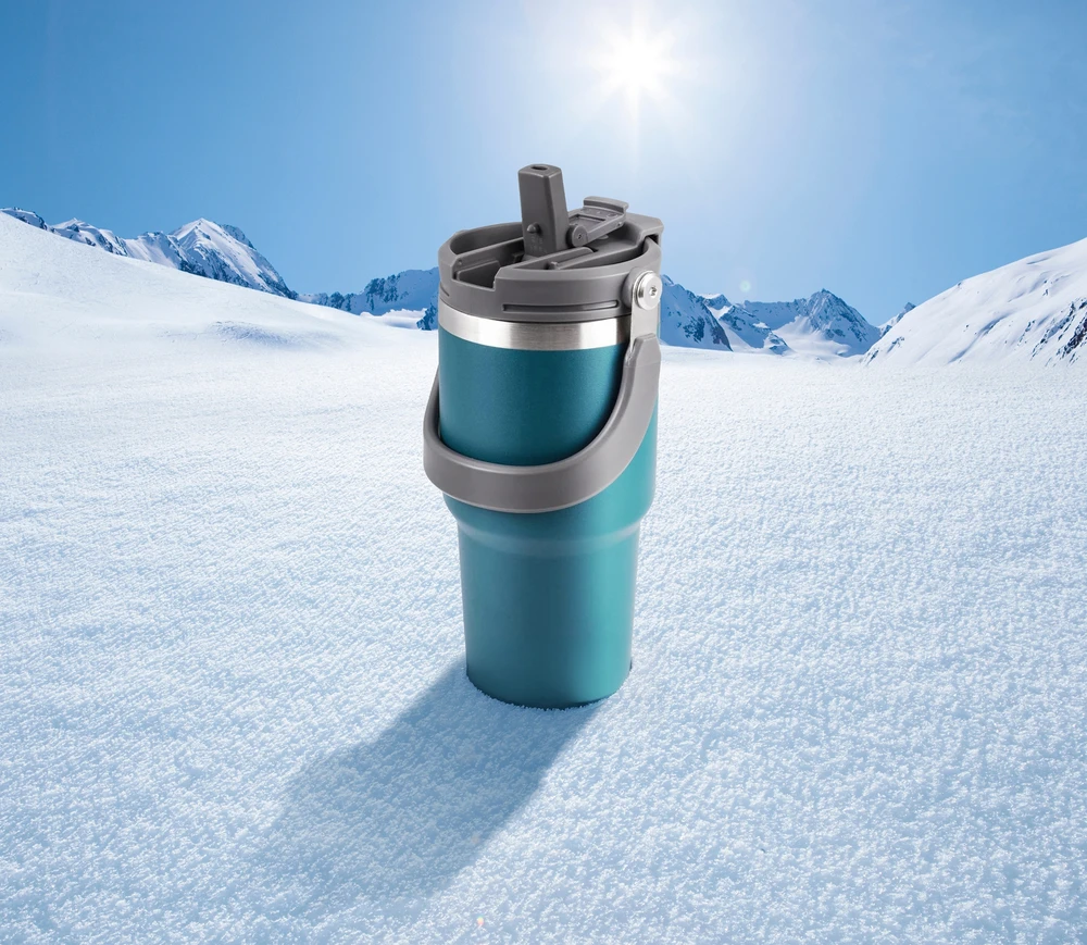 BasicNature Stainless Steel Thermo Mug 'Color'