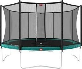 Batutas BERG Favorit Regular 430, žalias, su saugos tinklu Comfort
