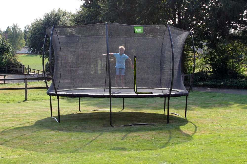 EXIT Silhouette trampoline ø427cm - juodas Lauke Turas Spyruoklė Ant žemės pastatomas batutas
