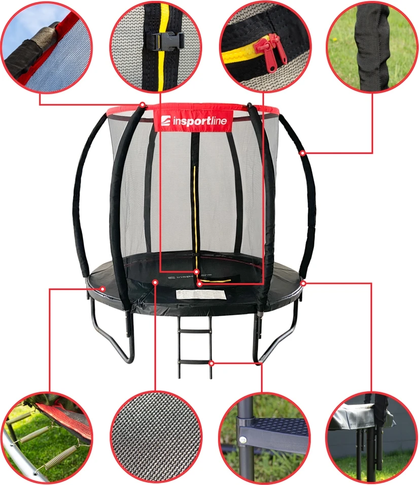 Trampoline Set inSPORTline Flea PRO 183 cm