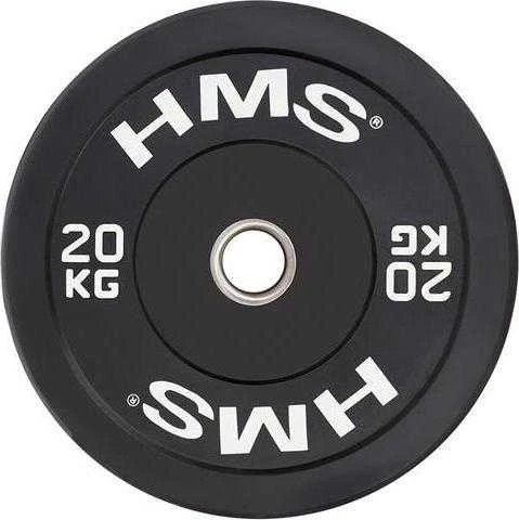 Olimpinis guminis svoris HMS BBR juodas - 15 kg