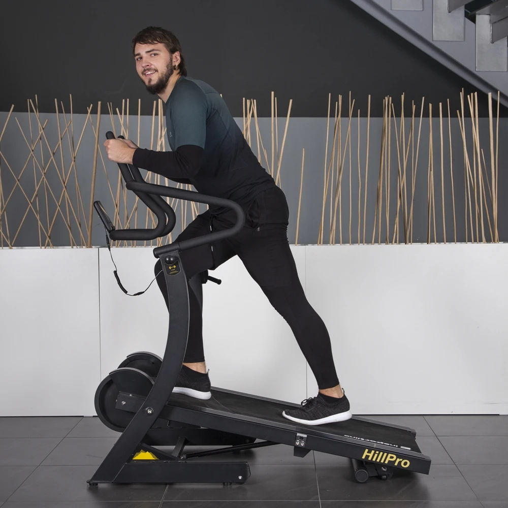 Bėgimo / ėjimo mechaninis takelis inSPORTline Hill Pro (įkalnė iki 13°/23,09%, iki 180kg)