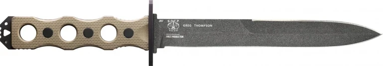 Benchmade 185BK-1 SOCP fiksuotos geležtės peilis, CPM-3V
