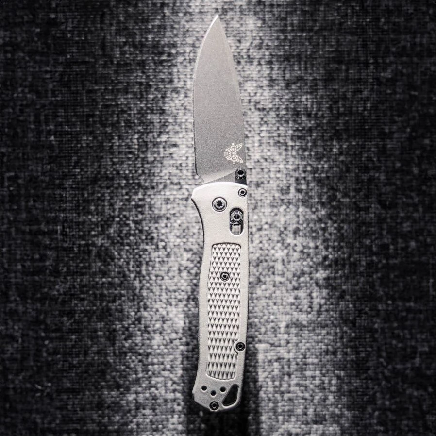 Benchmade 535BK-08 Bugout sulankstomas peilis, Storm Gray Grivory