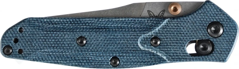 Benchmade 945-04 Mini Osborne, Mėlyna Denim Micarta