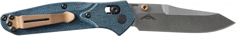 Benchmade 945-04 Mini Osborne, Mėlyna Denim Micarta