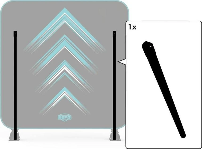 Berg AeroWall tiesus rėmo vamzdis 2x2