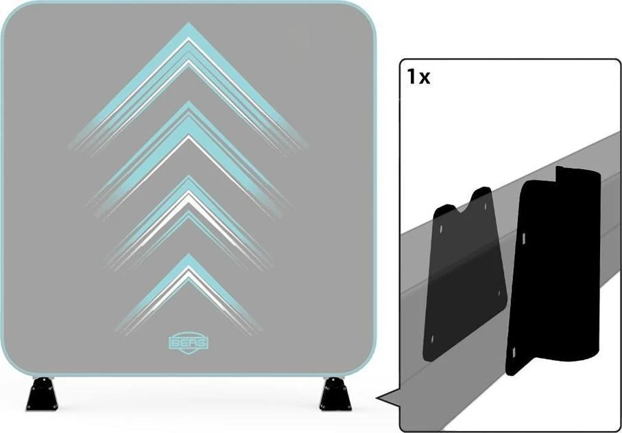 Berg AeroWall spaustukas ir sutvirtinimo plokštelė 2x2