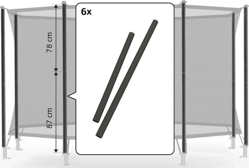 Berg Apsauginio tinklo Comfort porolono komplektas 200 (87+78 cm)